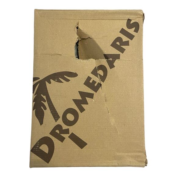 Dromedaris Jessie Leather Wedge Sandal Buckle Strap Open Toe Mandarin Size 38 - Picture 11 of 11